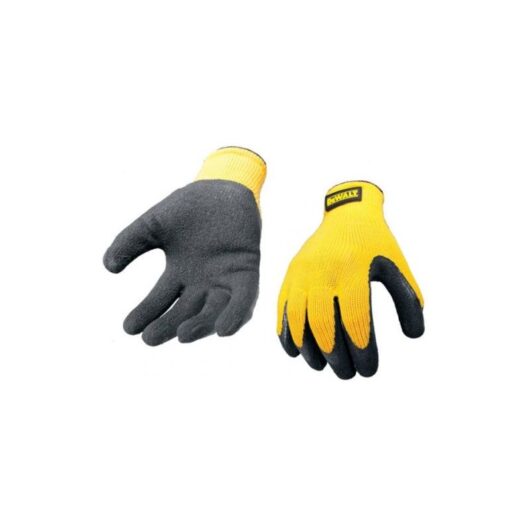 Dewalt - Yellow Knit Back Latex Gloves - ,
