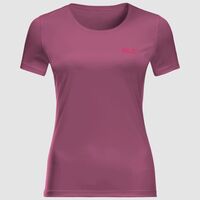 Jack Wolfskin Womens Tech T-Shirt - Violet Quartz