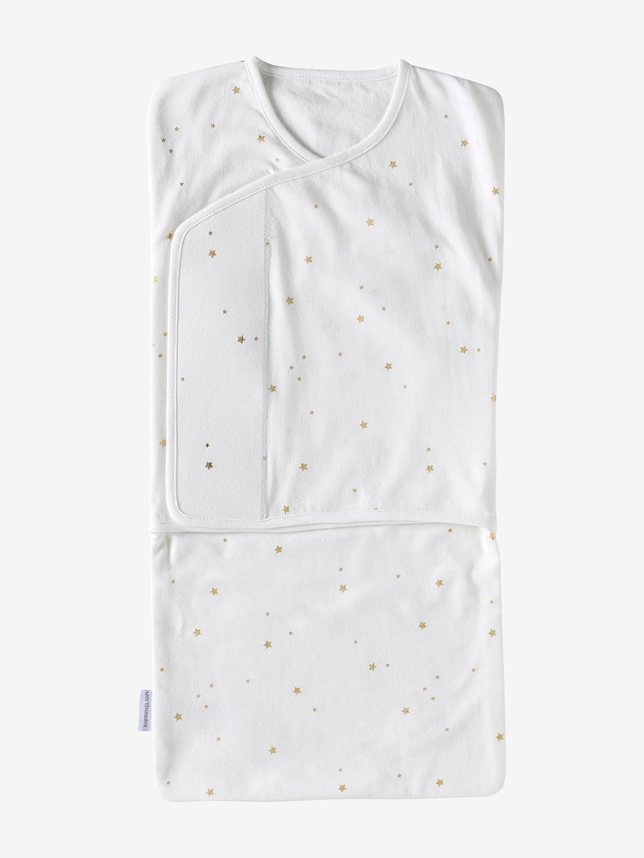 Jersey Knit Swaddle, Size 1 ecru