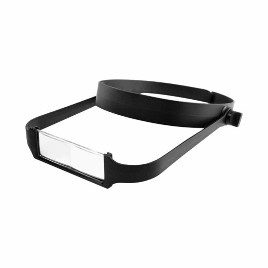 Slimline Headband Magnifier with 4 Lenses, Black