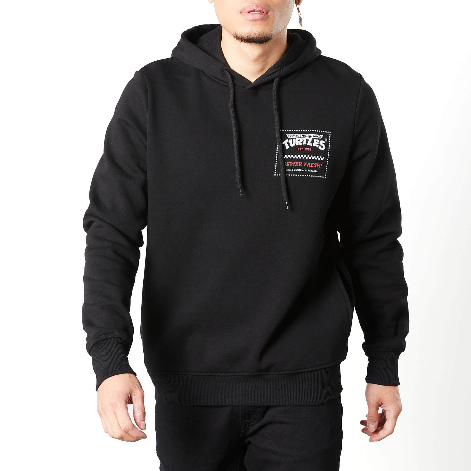 Teenage Mutant Ninja Turtles Sewer Fresh Hoodie - Black - S - Black