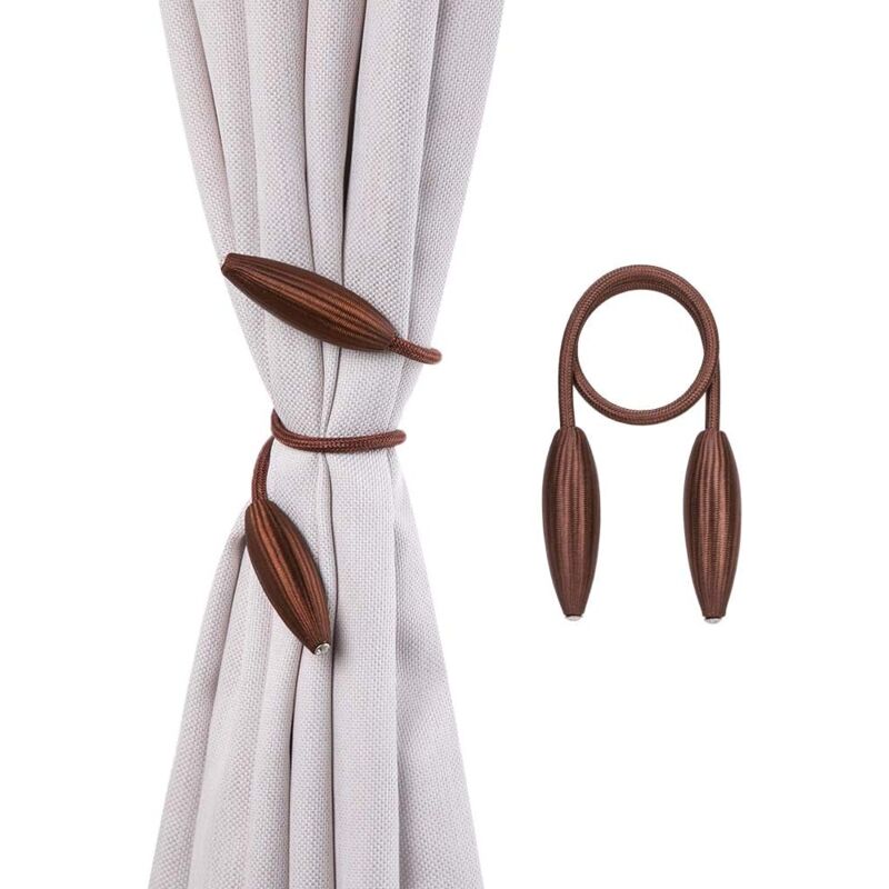 1 Pair Elastic Curtain Tiebacks Twist Curtain Buckle Knitting Creative Curtain Rope Hook Clamp Curtain Clips Decor Accessories Room Curtain Holdbacks