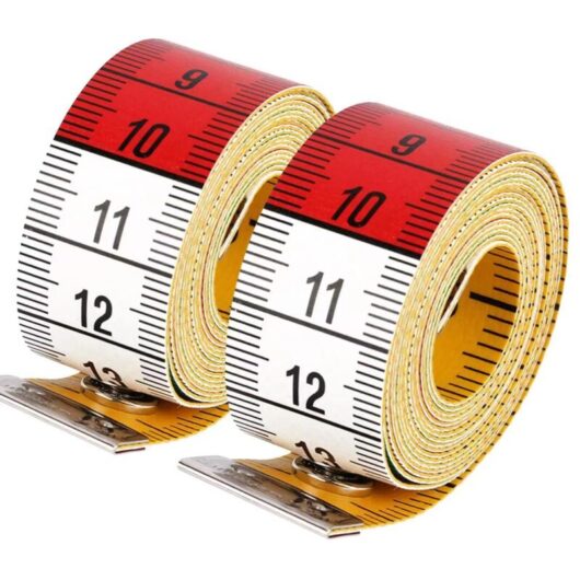 2PCS Double Sided Tailor Tape Measures, Soft Dressmaker Tape Measure 1.5m 60 Inch Tailor Dressmaker Fabric Ruler (2Pcs)