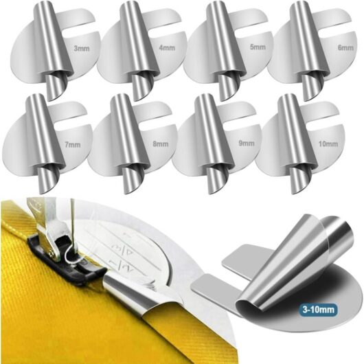 8 Pcs Sewing Machine Accessories, Household Hemmer Foot Suitable for Various Sewing Machines, Accessories