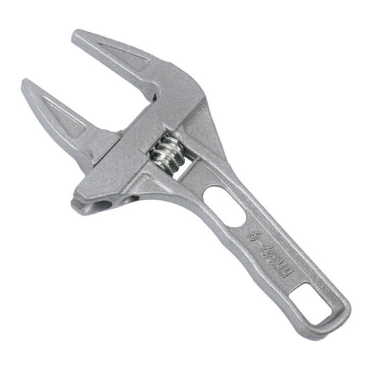 Adjustable wrench multi-function bathroom wrench short handle sewer pipe repair air conditioning live port adjustable wrench