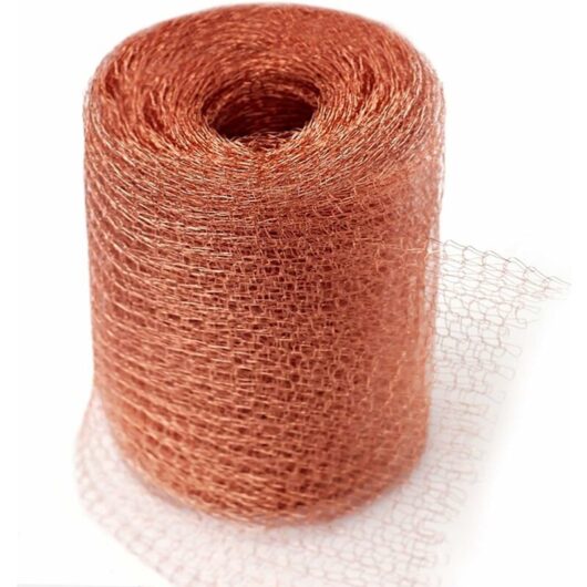 AlwaysH High Quality Rodent Netting, 100% Copper Anti Slug Snail Mice Rat Bird Nematodes Ferramol, Copper Knitted Netting for Indoor, Garden(6 Meters)