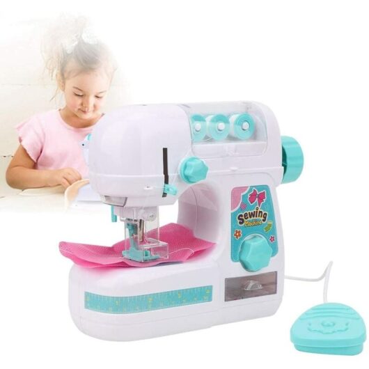 Coavas - Children's Sewing Machine Medium Electric Sewing Machine Children's Sewing Machine Portable Mini Sewing Machine Interesting Educational Toys