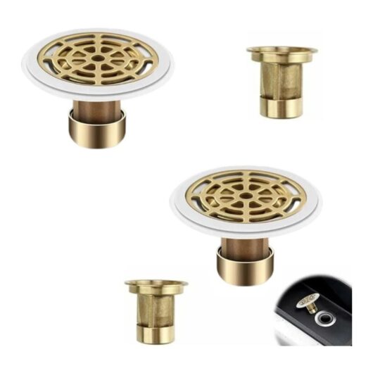 Csparkv - 2pcs Copper Anti Odor Shower Stopper for Hole Diameter 27-55mm - Say goodbye to annoying odors in your bathroom with this innovative siphon