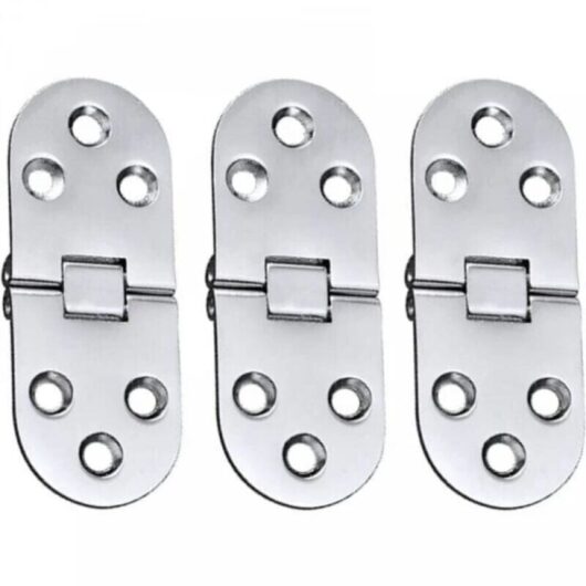 Cyslmuk - 3PCS Alloy Table Hinges Stainless Steel Door Hinges Folding Flap Hinges Table Hinges Folding Hinges Alloy Flip Hinges For Drawer Table Desk