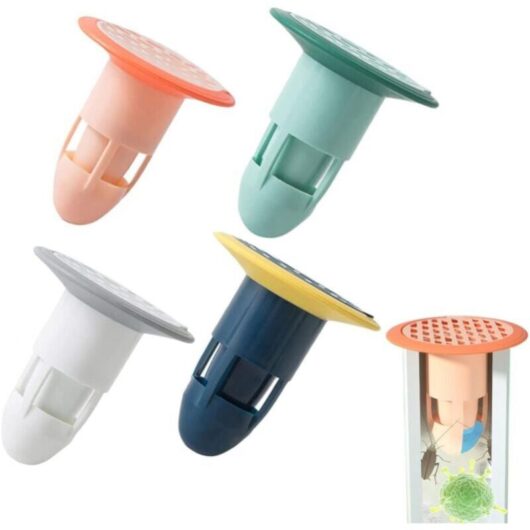 Cyslmuk - 4 Pcs Anti-Odor Connectors for Shower Floor Drain, Anti-Odor Rubber Shower Floor Drain