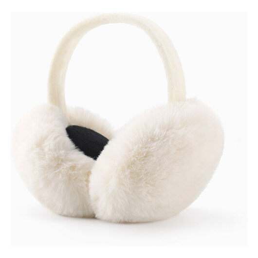 Cyslmuk - Winter Earmuffs for Women, Removable and Washable Winter Earmuffs Warm Plush Cable Knitted Outdoor Earmuffs Foldable Earmuffs Ear Warmers