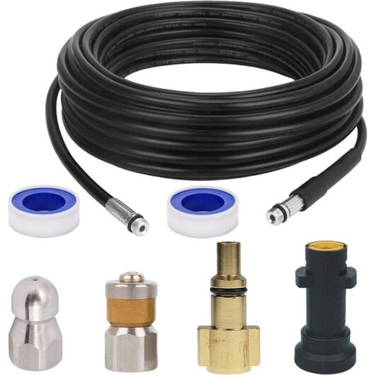 Drain Cleaning Kit - Sewer Hose for Kärcher K2, K3, K4, K5, K6, K7 and Lavor Pressure Washers - 5M - Sewer Hose Cleaning Kit Ikodm