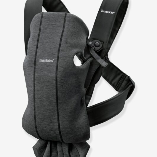 Mini Baby Carrier in 3D Jersey knit, by BABYBJORN grey