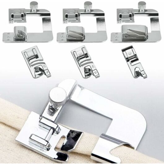 Sewing machine accessories hemmer hemmer foot 4/8' 13mm 6/8' 19mm 8/8' 25mm