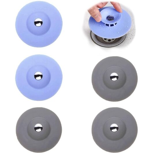 5 Pack UFO Pressure Floor Drain, Drain Plug, Kitchen Floor Drain, Bathtub Plug, Sewer Floor Drain