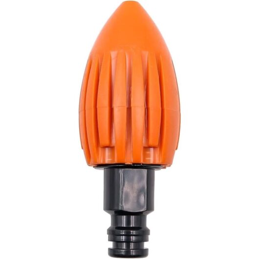CCYKXA (Orange) Sea Water Rocket Sewer Cleaning Nozzle, High Pressure Sewer Cleaner Nozzle, Quick Connector Drain Cleaning Water Nozzle, Fits Garden