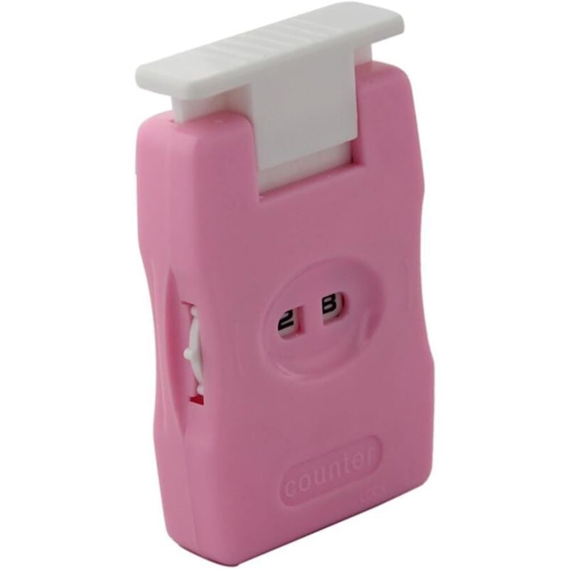Row Counter and Manual Stitch Counter for Knitting/Crochet Tool for Home, Travel - Pink