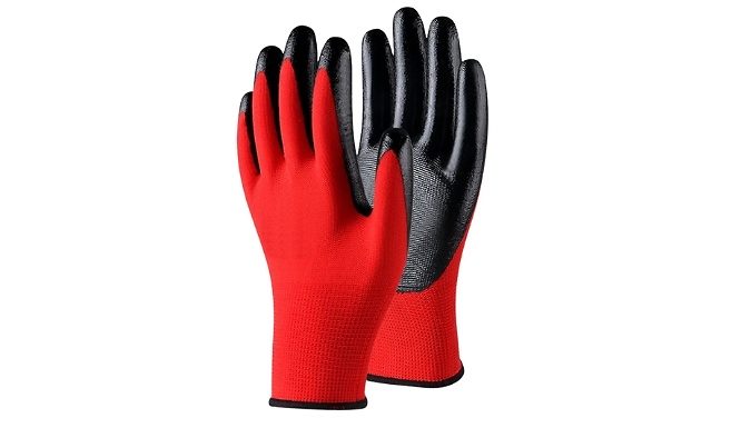3, 6 or 12 Pairs of Safety Gloves