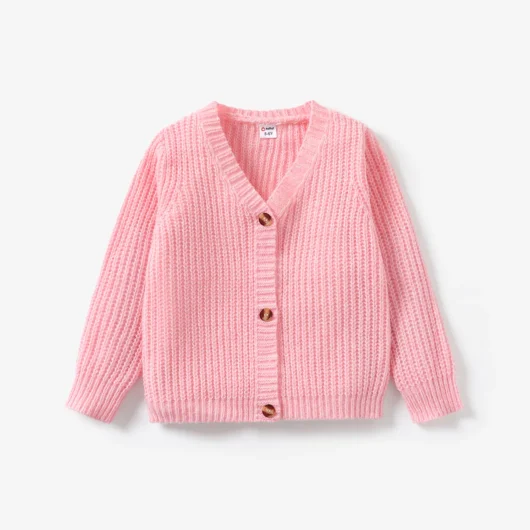 Baby Knit Cardigans Button Sweater Coat