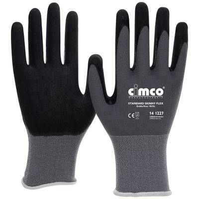 Cimco Standard Skinny Flex schwarz/grau 141267 Cardigan Protective glove Size (gloves): 10, XL EN 388 1 Pair