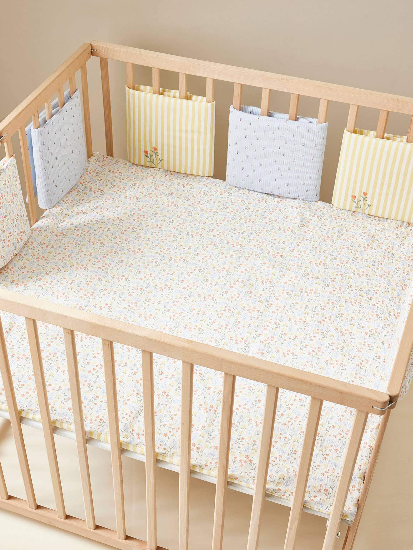 Cot/Playpen Bumper, Giverny multicoloured
