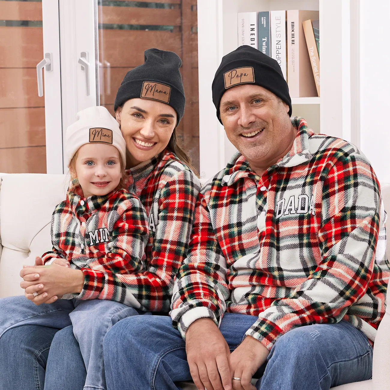 Matching Hats for Family Members Solid Color Knit Cap Beanie