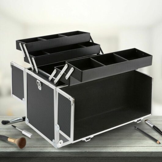 Cosmetic Case Large Make-up Case Beauty organizer Nail Polish Case - Arebos