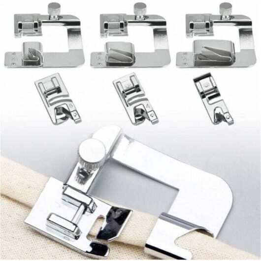 Sewing machine 7307 hem 3/4/6 mm 6290 hem 4/8 6/8 8/8 inch presser foot set MUMU