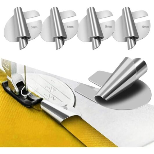 Ymyny - 4-piece sewing machine accessories, household hemming foot, suitable for various sewing machines, accessories, 3-6 mm