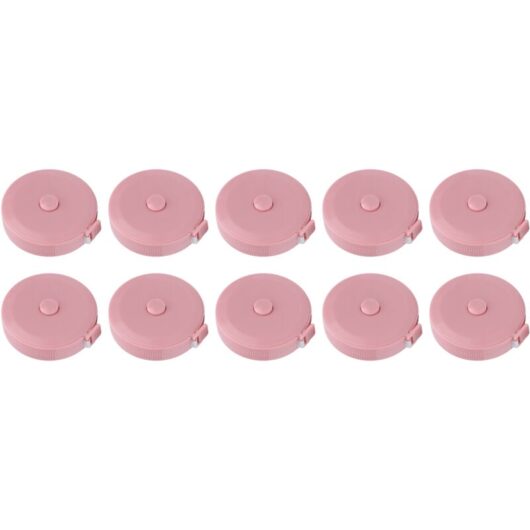 10Pcs Retractable Tape Measure 1.5m Portable Body Measuring Tape for Sewing Cutting Knitting