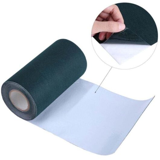 Artificial grass tape 5m x 15cm, assembly, fixing, lawn carpet, sewing MUMU