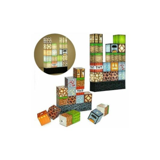 Dewdat - Desk Lamps 16pcs Building Blocks Desk Lamp, Splicing Lamp, Sewing Lamp, diy Lamp