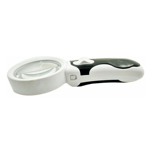Dewdat - Desktop Illuminated Magnifier Lamp with Professional Aesthetic led Magnifying Glass, Without Battery