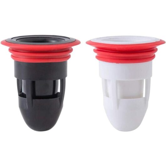 Linghhang - 2Pcs Shower Floor Drain Backflow Drain Center Sewer Odor Stopper for Kitchen Bathroom