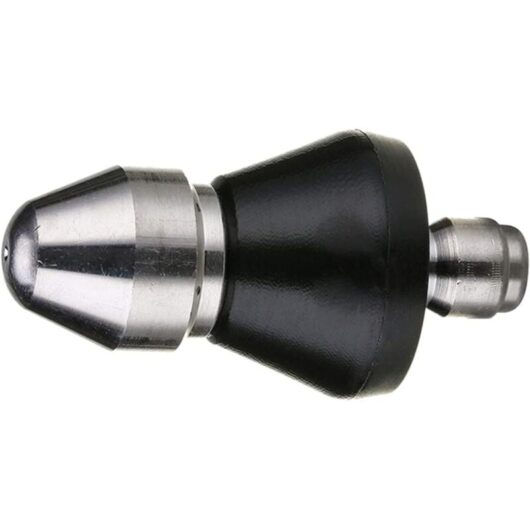 Sewer Jetter Nozzle for Pressure Washer, Quick Connect Drain Cleaning Water Nozzle, 1/4' Orifice 5000 Psi 0.7mm