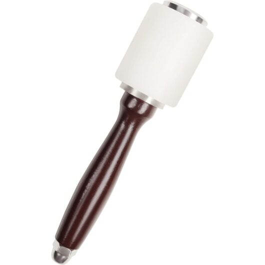 Tinor - Leather Mallet - 20.5 cm - Nylon Rubber Mallet with Wooden Handle - Leather Tools for Sewing, Leathercraft, Leather Working, Carving,