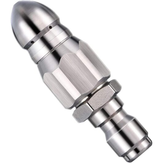 Tinor - Water Jet Nozzle - Washing Sprayer Cleaning Tool - Compact and Durable Mini Sewer Jetter Nozzle, Pressure Drain Hose Nozzle, 1/4 Quick