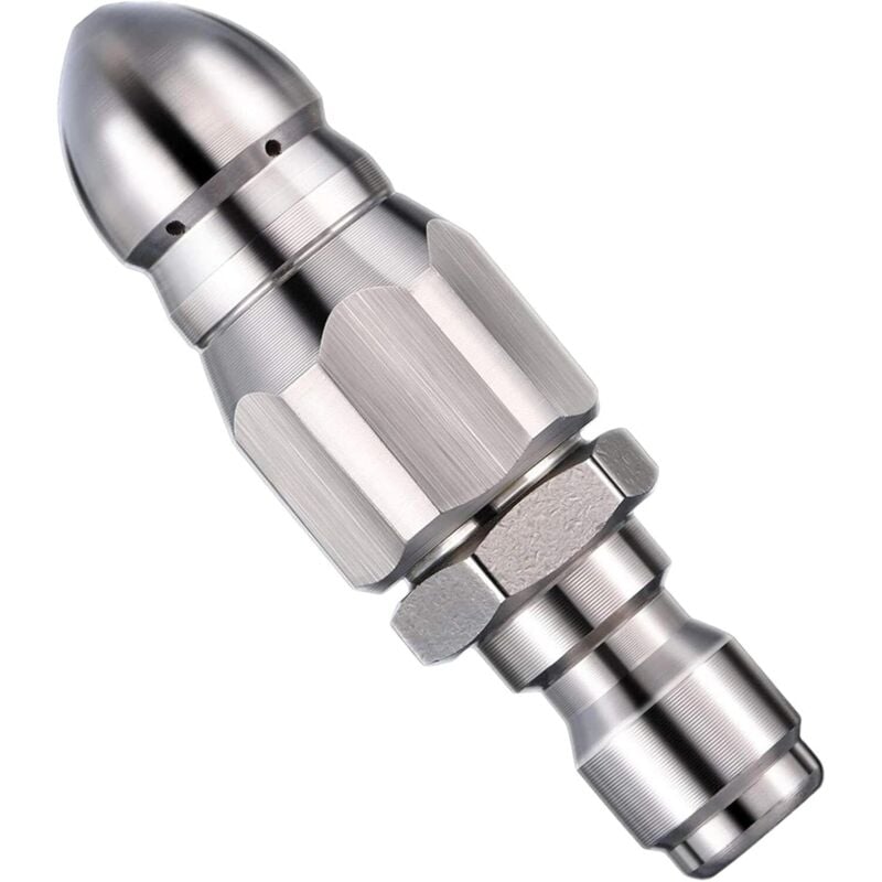 Tinor - Water Jet Nozzle - Washing Sprayer Cleaning Tool - Compact and Durable Mini Sewer Jetter Nozzle, Pressure Drain Hose Nozzle, 1/4 Quick