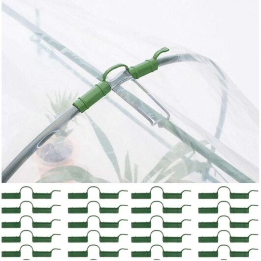 20pcs Greenhouse Clamps, Greenhouse Frame Pipe Clamps, Greenhouse Film Clamps, Greenhouse Clamps, Greenhouse Pipe Clamps, Shade Net Clamps, 11mm