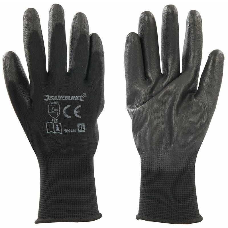 Black Palm Gloves - XL10 - Silverline