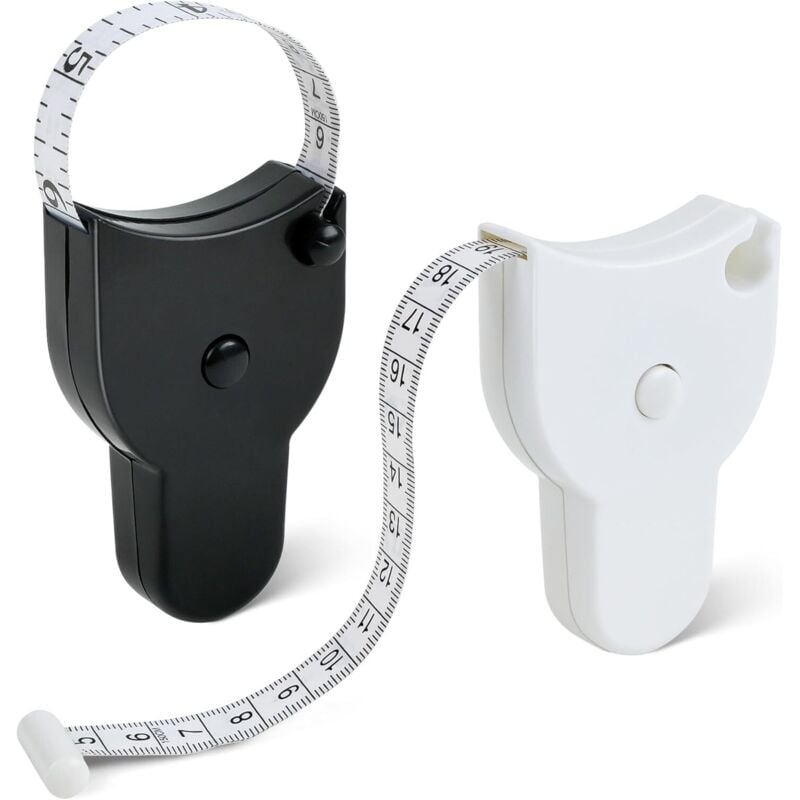CCYKXA 2 Pieces Sewing Tape Measure, Double Sided Body Measuring Tape for Body Measurements, Retractable Sewing Tape Measure for Measuring Length,