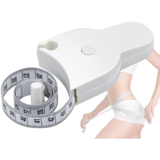CCYKXA Body Tape Measure Automatic Retractable Body Measuring Tape One-Handed Use for Tailor Sewing and Measuring Waist Hip and Arm Circumference