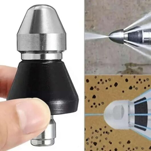 CCYKXA Sewer Cleaning Tool High Pressure Nozzle for Dredging and Unclogging Pipes - Pressure Washer Jet Nozzle and Hair Unclog Remover