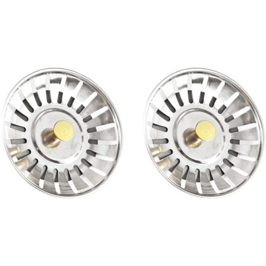COOCHEER 2 Pack Kitchen Sink Strainer, Anti-Block Sewer Mesh, Floor Drain