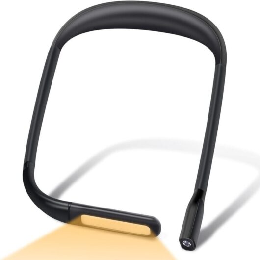 Hanging Reading Light, usb Rechargeable led Lamp, Flexible Bedside Reading Light, Portable Reading Light, 3 Colors Adjustable Brightness, Light for