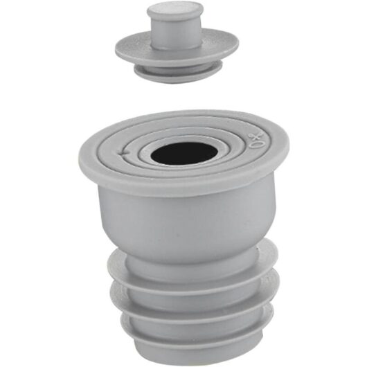Kitchen Bathroom Drain Pipe Sewer Sealing Ring Anti-Odor Sealing Cap for Toilet Drain Tanks 35-40mm Gray