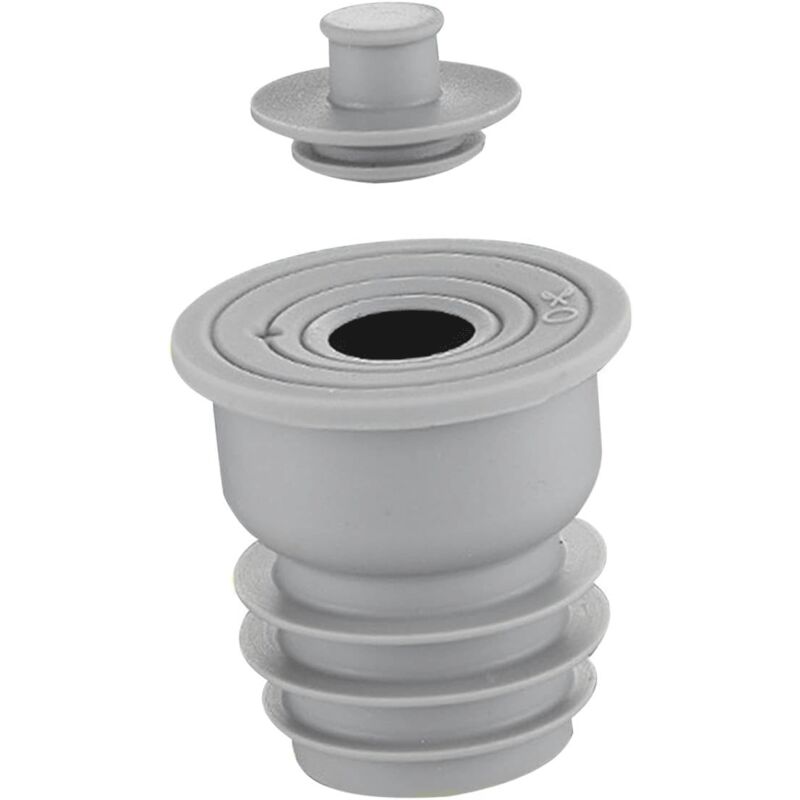 Kitchen Bathroom Drain Pipe Sewer Sealing Ring Anti-Odor Sealing Cap for Toilet Drain Tanks 35-40mm Gray
