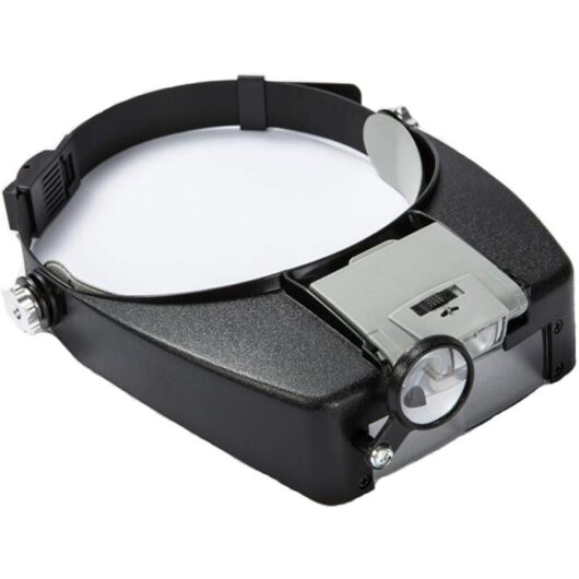 Magnifying Glasses Helmet with LED Lighting - 1.5X - 10X Zoom - Helmet Headband Magnifying Glass with Light for Reading, Jeweler, Sewing, and DIY