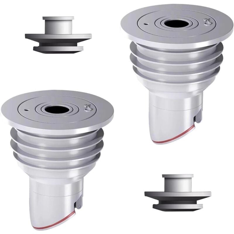 Pack of Washing Machine Hose Seal, Gray Anti Odor Plug, Washing Machine Drain Pipe Sealing Cap, Sewer Pipe Sealing Gasket Ring for Kitchen (35-40mm)