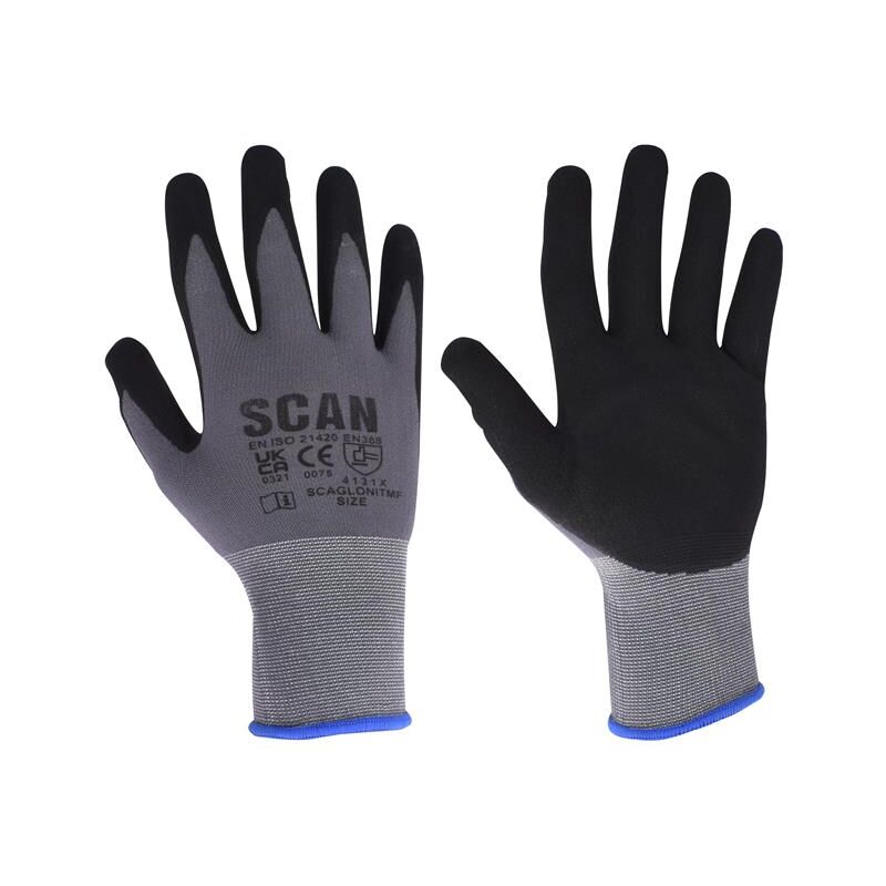 Scan - Microfoam Nitrile Coated Gloves - xxl (Size 11) scaglonitmxx